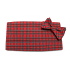 Tartan Plaid Cummerbund and Bow Tie Set